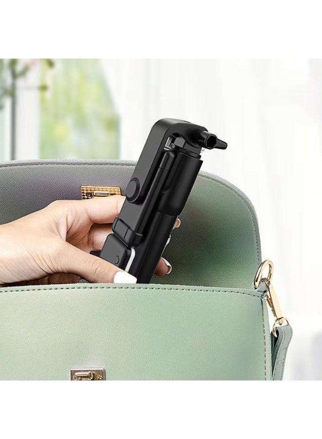 Multi-Function Remote Control Selfie Stick Rotating Tripod Mobile Phone Holder Stand with Light - Image 5